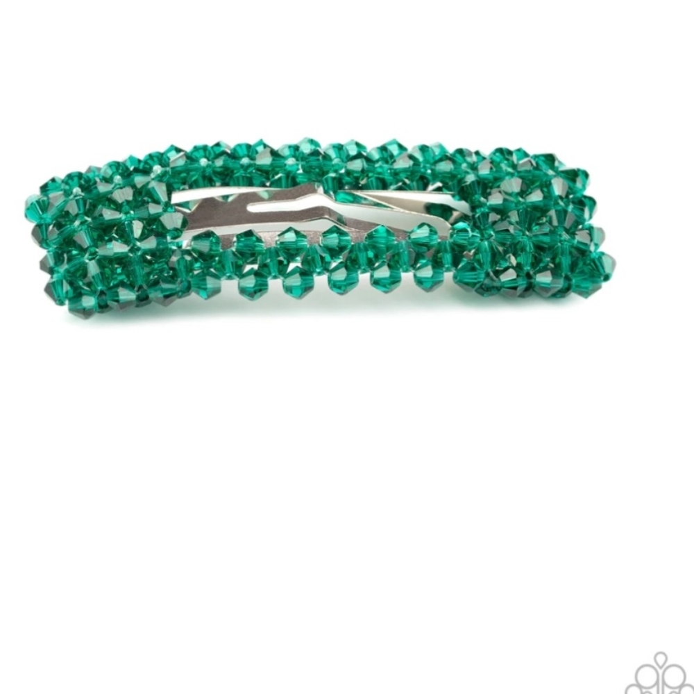 No filter green hair clip paparazzi